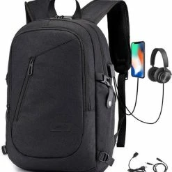 Flash-uitverkoop ⌛ Aanbiedingen 🎁 IGOODS Laptoprugzak - Reizen Anti-diefstal Zakelijke Rugzak - Tas Met USB-oplaadpoort - 14 T/m 15,6 Inch - Zwart ⌛ 🎉