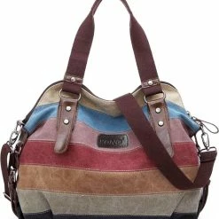 Beste deal ⌛ Korting ⌛ Miss Lulu - Dames Schoudertas - Multi Color ✨ 🥰