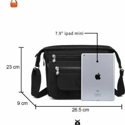 Begroting ⌛ Beste Pirce 💯 Bagwise® Schoudertas - Dames - (CR3005) - Zwart 🌟 👏 15 Begroting ⌛ Beste Pirce 💯 Bagwise® Schoudertas - Dames - (CR3005) - Zwart 🌟 👏 -Tassen-dames Winkel 550x606 5