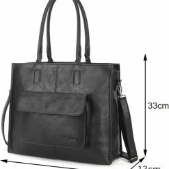 Goedkoop 😀 Korting ✔️ Wimona Fantasia 4080 Schoudertas / Laptopotas - Zwart 🎁 🎉 -Tassen-dames Winkel 550x607 3