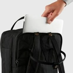 Beste deal 💯 Flash-uitverkoop 🔥 Fjallraven Fjällräven Kånken Laptop 13" Unisex Rugzak - Black 👏 🧨 -Tassen-dames Winkel 550x608 1
