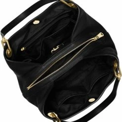 Promo ❤️ Beste Pirce 🥰 Michael Kors Raven L Dames Schoudertas - Zwart 😉 💯 -Tassen-dames Winkel 550x608