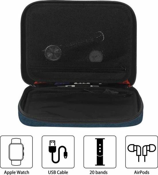 Beste Pirce ๐ Hete verkoop ๐ AA Commerce Multifunctionele Deluxe Elektronica Accessoires Organizer Reistas Opbergtas - Opbergsysteem Organizer Travel Bag Tas Case Etui Cover Geschikt Voor Kabels/Opladers/Horloge/Smartwatch/Apple โ โ Watch Bandjes Opbergen - Kabeltas - Grijs ๐ ๐ฅฐ 11 Beste Pirce ๐ Hete verkoop ๐ AA Commerce Multifunctionele Deluxe Elektronica Accessoires Organizer Reistas Opbergtas - Opbergsysteem Organizer Travel Bag Tas Case Etui Cover Geschikt Voor Kabels/Opladers/Horloge/Smartwatch/Apple โ โ Watch Bandjes Opbergen - Kabeltas - Grijs ๐ ๐ฅฐ - Afbeelding 9