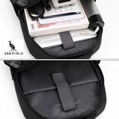 Uitgang ❤️ Korting 🌟 San Vitale® - Rugzak 2.0 Met USB Poort - Schooltas - 16 Inch Laptop Rugtas - Dames/Heren - 30L - Waterafstotend - Zwart 🥰 ⭐ -Tassen-dames Winkel 550x614 2