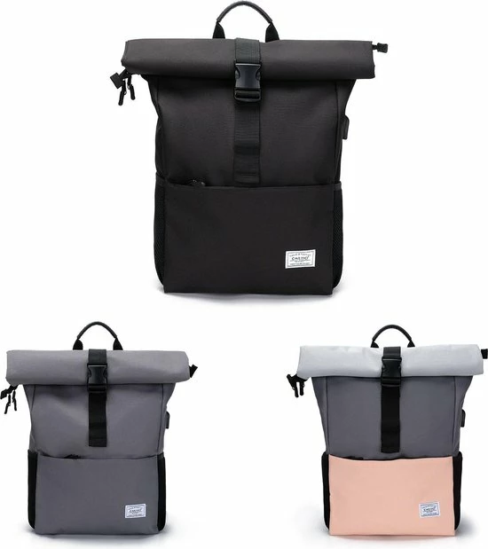 Beste Verkoop π Nieuw π Caliyo Massi Miliano Rolltop Rugzak Unisex (laptop 15.6 Inch) Roze-Grijs ( 3015-79-25) π π 9 Beste Verkoop π Nieuw π Caliyo Massi Miliano Rolltop Rugzak Unisex (laptop 15.6 Inch) Roze-Grijs ( 3015-79-25) π π - Afbeelding 7