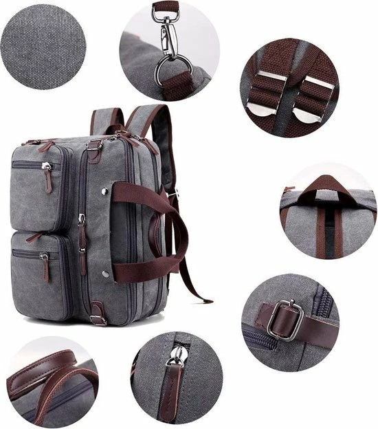 Coupon ๐ Goedkoopste โญ Jeusin® Multifunctionele Comfortabele Laptoptas 3-in-1 Rugtas - Schoudertas - Voor 17,3-inch Laptop Formaat - Grijs ๐ฅฐ โค๏ธ 10 Coupon ๐ Goedkoopste โญ Jeusin® Multifunctionele Comfortabele Laptoptas 3-in-1 Rugtas - Schoudertas - Voor 17,3-inch Laptop Formaat - Grijs ๐ฅฐ โค๏ธ - Afbeelding 8