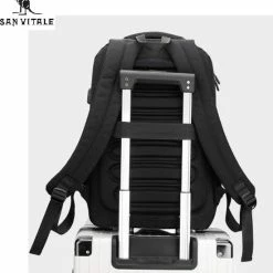 Uitgang ❤️ Korting 🌟 San Vitale® - Rugzak 2.0 Met USB Poort - Schooltas - 16 Inch Laptop Rugtas - Dames/Heren - 30L - Waterafstotend - Zwart 🥰 ⭐ -Tassen-dames Winkel 550x624 4