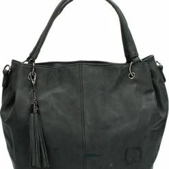 Korting ❤️ Begroting 🎉 Enrico Benetti Toulouse 66108 Handtas Schoudertas Buideltas - Zwart ⭐ 🔥 -Tassen-dames Winkel 550x625