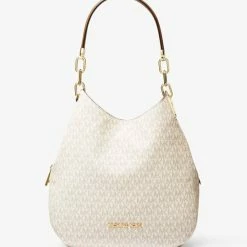 Korting 🧨 Goedkoop 🧨 Michael Kors Lillie Chain Tote L Dames Schoudertas -Wit ❤️ 🧨 -Tassen-dames Winkel 550x635 27