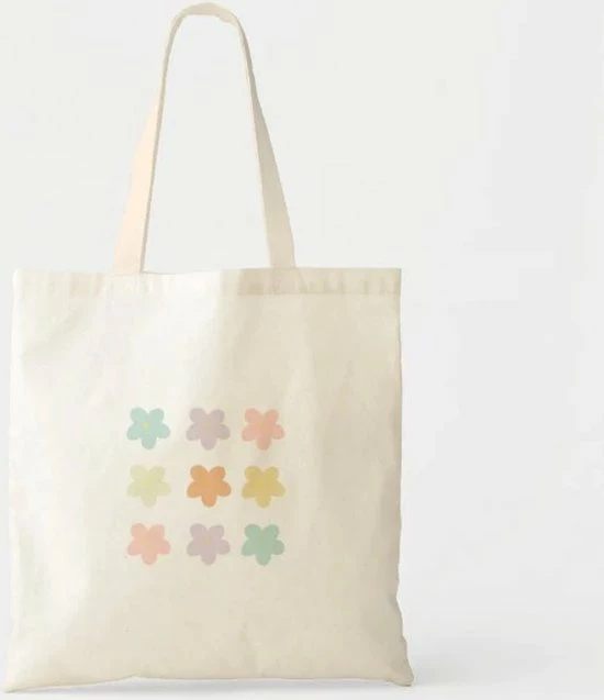 Korting π Promo β DutchToteBags Tote Bag - Gekleurde Bloemetjes Design - Schouder Tas π π₯ 4 Korting π Promo β DutchToteBags Tote Bag - Gekleurde Bloemetjes Design - Schouder Tas π π₯ - Afbeelding 2