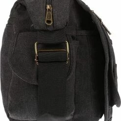 Groothandel 👏 Begroting 😍 Fana Bags | Grote Canvas Schoudertas Zwart | Heren / Dames Schoudertas A4 | Canvas Messenger Bag | Schouder Tas Groot Canvas ⭐ 🎉 -Tassen-dames Winkel 550x639 3