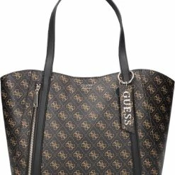 Groothandel 🎉 Kopen ❤️ Guess Naya Trap Tote Handtassen - Bruin 🌟 🧨 -Tassen-dames Winkel 550x647 2