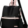 Uitgang 🎁 Beste deal 🌟 ZILOU® Rugtas - Schoudertas - Dames - Anti-Diefstal - Waterdicht - Zwart 🔥 💯 -Tassen-dames Winkel 550x657 10