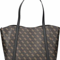 Groothandel 🎉 Kopen ❤️ Guess Naya Trap Tote Handtassen - Bruin 🌟 🧨 -Tassen-dames Winkel 550x660 2