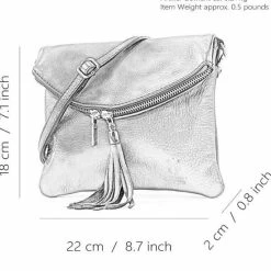 Aanbiedingen 🔥 Nieuw 😀 AmbraModa Italiaanse Schoudertas Crossbody Tas Dames Kleine Tas Van Echt Leer NL610 Zwart 👍 💯 -Tassen-dames Winkel 550x660 4