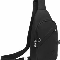 Hete verkoop ❤️ Goedkoopste 🔥 Bagwise® Crossbodytas - Sling Bag - Dames - Heren - S - (1239) - Zwart 🌟 😀 -Tassen-dames Winkel 550x667 5