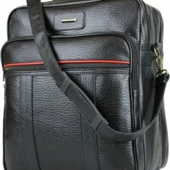 Goedkoop 🎁 Beste recensies van 😀 Fana Bags Stevige Werktas Zwart Kunstleer XL - Schoudertas Voor Heren / Dames - Reportertas Groot - Bouw / Chauffeurs Tas - Veel Vakken - Weekendtas Heren 👏 🥰