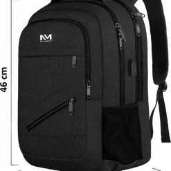 Gloednieuw 🎉 Goedkoopste ❤️ Navy Madden Rugzak Met USB Poort 28L - Zwart - Luxe Laptop Rugtas 15.6 Inch Met Laptopvak - Heren - Dames - Jongens - Meisje - Waterafstotend - Rugzakken ✨ ⭐ -Tassen-dames Winkel 550x675 1