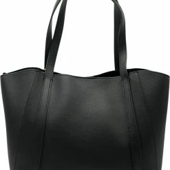 Nieuw 🛒 Nieuw 🎉 Guess Naya Trap Tote Dames Handtas - Zwart 💯 😉 -Tassen-dames Winkel 550x680 5