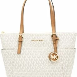 Promo ๐งจ Top 10 ๐ฅฐ Michael Kors Marylin Dames Handtas - Vanilla ๐ ๐