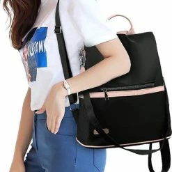 Uitgang 🎁 Beste deal 🌟 ZILOU® Rugtas - Schoudertas - Dames - Anti-Diefstal - Waterdicht - Zwart 🔥 💯 -Tassen-dames Winkel 550x691 2