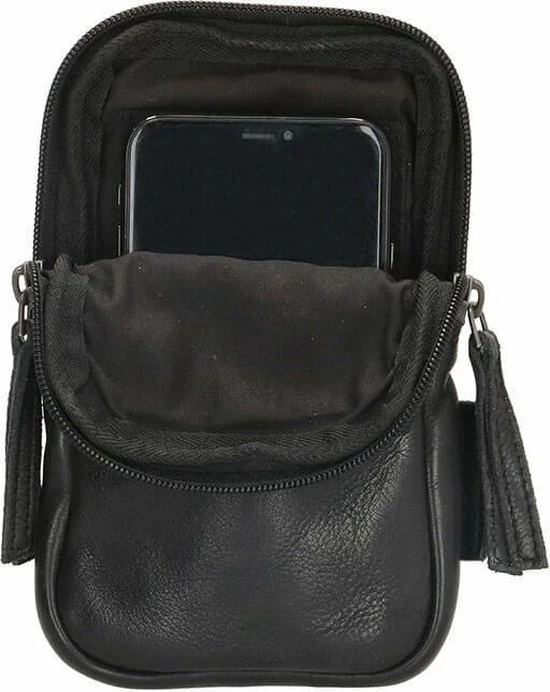 Top 10 ๐ Korting ๐ Old West Paint Rock Leren Telefoontasje / Crossbodytas / Heuptas - Zwart ๐ ๐ 8 Top 10 ๐ Korting ๐ Old West Paint Rock Leren Telefoontasje / Crossbodytas / Heuptas - Zwart ๐ ๐ - Afbeelding 6