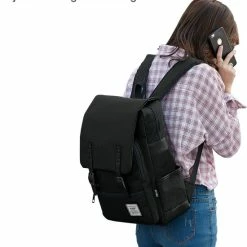 Goedkoopste 🔥 Nieuw 👏 ZILOU® Rugtas - Rugzak - 20-35 Liter - 16" Laptopvak - School - Zwart ⭐ 💯 -Tassen-dames Winkel 550x694 2