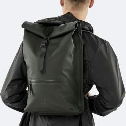 Promo ⭐ Goedkoopste ⌛ Rains Rolltop Rugzak 13 Liter - Groen ⌛ ✨ -Tassen-dames Winkel 550x694 6