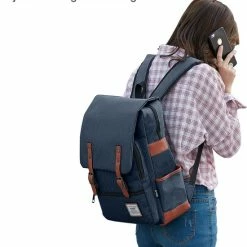 Begroting ⭐ Hete verkoop ⌛ ZILOU® Rugtas - Rugzak - 20-35 Liter - 16" Laptopvak - School - Werk - Reizen - Blauw 👍 🎉 -Tassen-dames Winkel 550x694 8