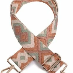 Beste Verkoop 🛒 Kopen 😀 Bag Strap / Tas Riem - Bruin/Oudroze/Beige | Schouderriem | 130 Cm | Fashion Favorite 🛒 💯