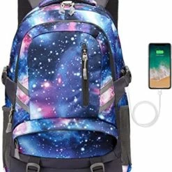 Beste Pirce ⌛ Beste deal 🌟 VMCA Schooltas Voor Meisjes En Jongens - Laptoprugzak 15,6 Inch Met USB-oplaadpoort Lichtgewicht 30L Voor Tieners En Volwassenen – Galaxy Blauw ✔️ ⌛ -Tassen-dames Winkel 550x697 4