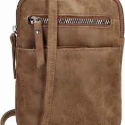Coupon 😀 Beste Pirce 🧨 Enrico Benetti Zoë Telefoontasje Klein Schoudertas En Heuptas Camel ✔️ 😉