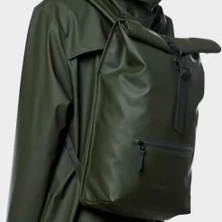 Promo ⭐ Goedkoopste ⌛ Rains Rolltop Rugzak 13 Liter - Groen ⌛ ✨ -Tassen-dames Winkel 550x717 4