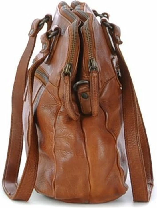 Hete verkoop ๐ Beste Pirce ๐ Bear Design Medium Schoudertas / Crossbody Tas Dames - Leer - Cow Lavato - Cognac ๐ ๐ 4 Hete verkoop ๐ Beste Pirce ๐ Bear Design Medium Schoudertas / Crossbody Tas Dames - Leer - Cow Lavato - Cognac ๐ ๐ - Afbeelding 2