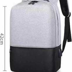 Coupon 👏 Goedkoopste 🌟 YULO TRIBE Rugzak - Inclusief USB Oplaadstation - Geschikt Voor 15 Inch Laptop - Spat Waterdicht - Schooltas - Zwart/Grijs 😉 🎁 -Tassen-dames Winkel 550x732 14