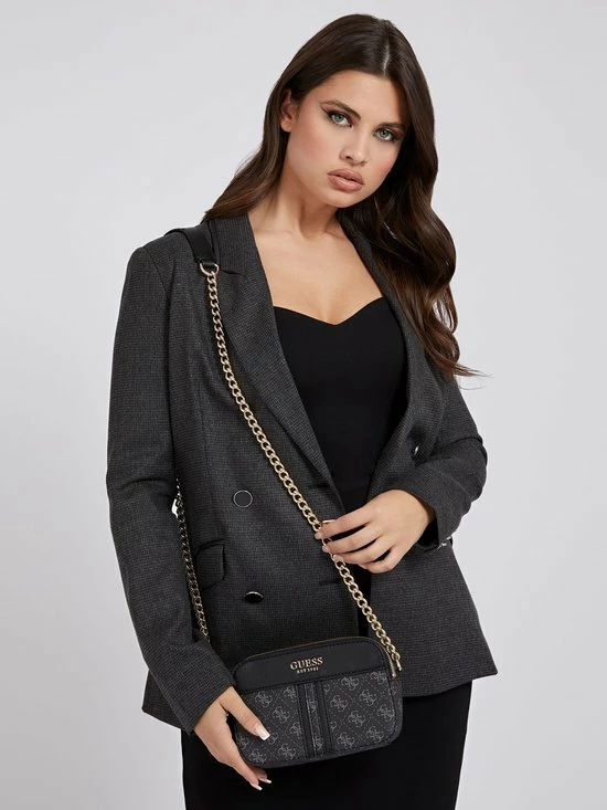 Gloednieuw ๐ Hete verkoop โจ Guess Kleine Schoudertas / Crossbody Tas Dames - Noelle - All-over Logoprint - Zwart ๐ ๐ 7 Gloednieuw ๐ Hete verkoop โจ Guess Kleine Schoudertas / Crossbody Tas Dames - Noelle - All-over Logoprint - Zwart ๐ ๐ - Afbeelding 5