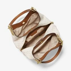 Korting 🧨 Goedkoop 🧨 Michael Kors Lillie Chain Tote L Dames Schoudertas -Wit ❤️ 🧨 -Tassen-dames Winkel 550x744 9