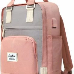 Tassen-dames Winkel 18 Korting ๐ Kopen ๐งจ Veran Rugtas - Rugzak - 30 Liter - 15,6" Laptopvak - Boekentas - Vintage - Heren - Dames - Laptop - School - Boekentas - Roze ๐ ๐งจ
