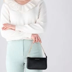 Goedkoop 🎉 Beste recensies van 💯 Michael Kors Chain Pouchette M Dames Crossbodytas - Zwart 🛒 🤩 -Tassen-dames Winkel 550x755 1