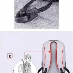 Coupon 👏 Goedkoopste 🌟 YULO TRIBE Rugzak - Inclusief USB Oplaadstation - Geschikt Voor 15 Inch Laptop - Spat Waterdicht - Schooltas - Zwart/Grijs 😉 🎁 -Tassen-dames Winkel 550x756 8