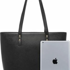 Nieuw 👍 Uitgang 🎉 Miss Lulu Handtas | Crossbodytas | Clutch | Portemonnee - Damestas 4-delige Set - Kunstleer - Grote Capaciteit - Zwart (LG6931 BK) 🔔 👍 -Tassen-dames Winkel 550x758 17