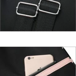 Uitgang 🎁 Beste deal 🌟 ZILOU® Rugtas - Schoudertas - Dames - Anti-Diefstal - Waterdicht - Zwart 🔥 💯 -Tassen-dames Winkel 550x762 11