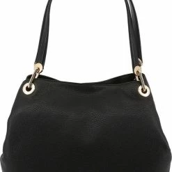 Promo ❤️ Beste Pirce 🥰 Michael Kors Raven L Dames Schoudertas - Zwart 😉 💯 -Tassen-dames Winkel 550x765 4