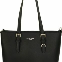 Begroting ๐ Begroting โ๏ธ Merkloos Flora & Co Shopper Trudy Zwart - Niet Geschikt Voor A4 Schriften ๐งจ ๐