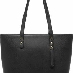 Nieuw 👍 Uitgang 🎉 Miss Lulu Handtas | Crossbodytas | Clutch | Portemonnee - Damestas 4-delige Set - Kunstleer - Grote Capaciteit - Zwart (LG6931 BK) 🔔 👍 -Tassen-dames Winkel 550x787 2