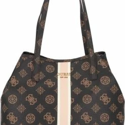 Coupon 😍 Beste Pirce 🛒 Guess Vikky Large Tote Dames Handtas - Bruin 💯 🛒 -Tassen-dames Winkel 550x788 18
