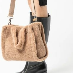 Nieuw 🥰 Top 10 👏 Sacha - Beige Teddy Shopper Klein 🧨 🧨 -Tassen-dames Winkel 550x793 3