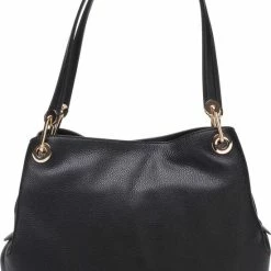 Promo ❤️ Beste Pirce 🥰 Michael Kors Raven L Dames Schoudertas - Zwart 😉 💯 -Tassen-dames Winkel 550x796