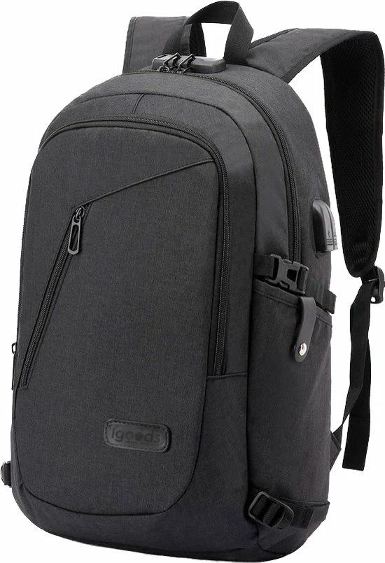 Flash-uitverkoop β Aanbiedingen π IGOODS Laptoprugzak - Reizen Anti-diefstal Zakelijke Rugzak - Tas Met USB-oplaadpoort - 14 T/m 15,6 Inch - Zwart β π 7 Flash-uitverkoop β Aanbiedingen π IGOODS Laptoprugzak - Reizen Anti-diefstal Zakelijke Rugzak - Tas Met USB-oplaadpoort - 14 T/m 15,6 Inch - Zwart β π - Afbeelding 5