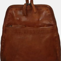 Hete verkoop 🎁 Beste Pirce 💯 Bear Design Rugtas / Rugzak / Schooltas - Cow Lavato - 6 Liter - Leer - Cognac ❤️ ✔️